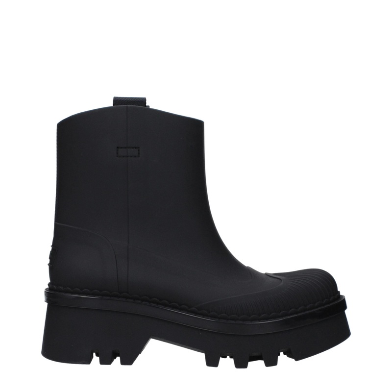 Chlo Black Cotton Ankle Boots|EU37/US7|EU38/US8