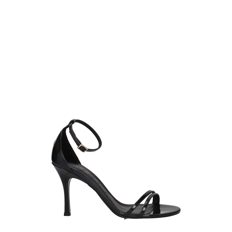 Furla Black Leather Stiletto Heels Sandals