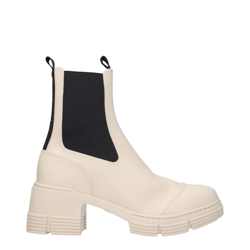 Ganni Gray Cotton Ankle Boots|EU39/US9