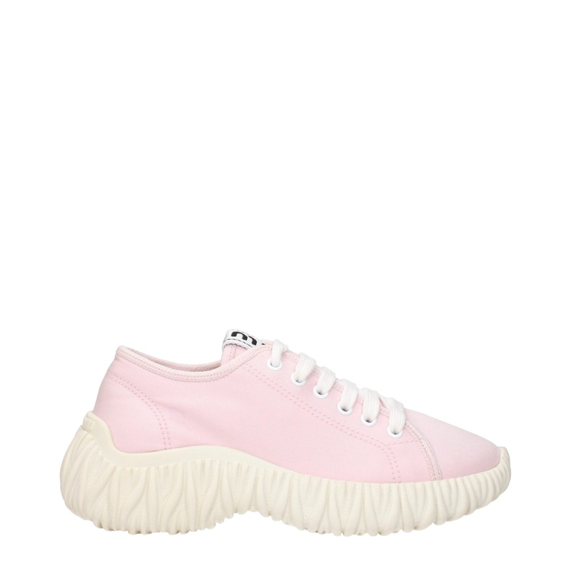 Miu Miu Pink Fabric Low Tops|EU37.5/US7.5