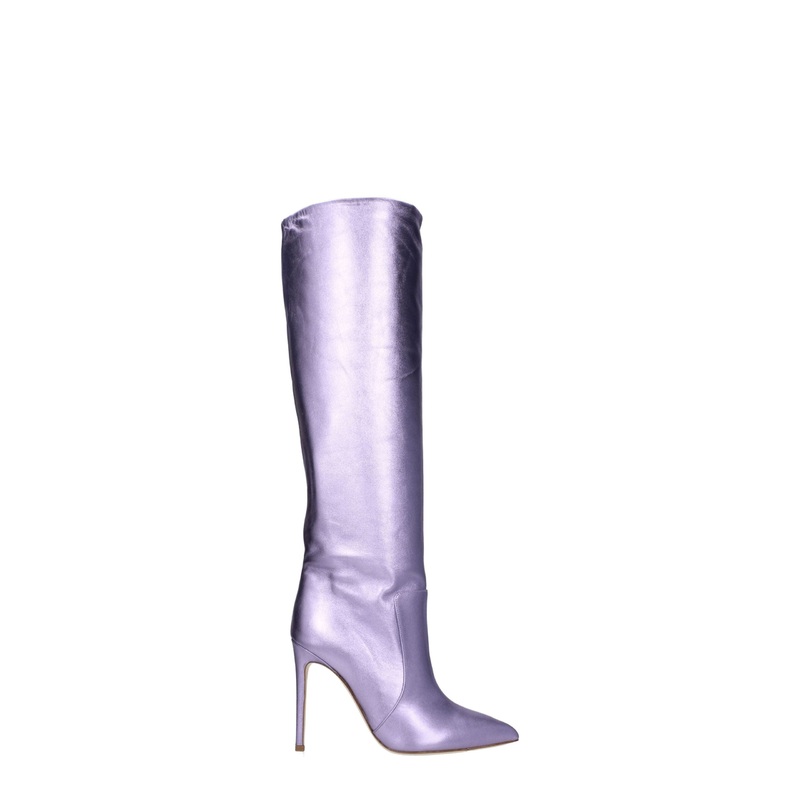Paris Texas Purple Leather High Heel Boots