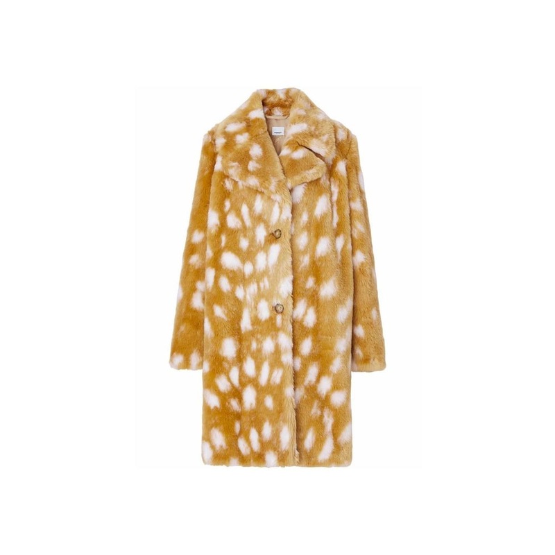 Burberry Faux Fur Coat|36