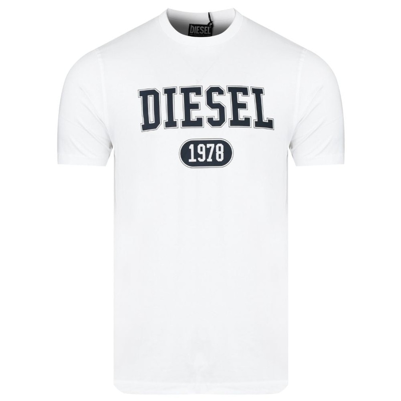 Diesel White Cotton T-Shirt|S|M|L|XXL