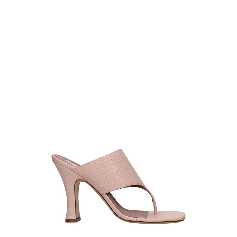 Paris Texas Pink Leather Stiletto Heels Sandals