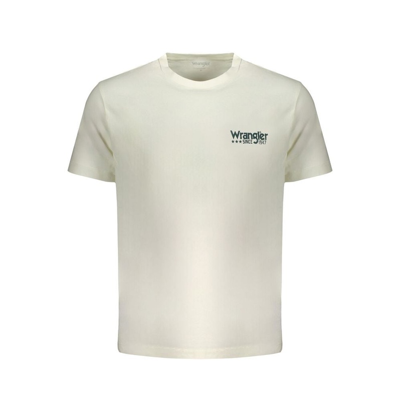 Wrangler White Cotton T-Shirt|M