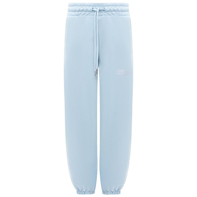 Comme Des Fuckdown Blue Cotton Men Sweatpants