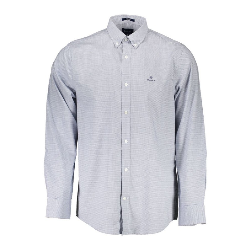 Gant Blue Cotton Shirt|S