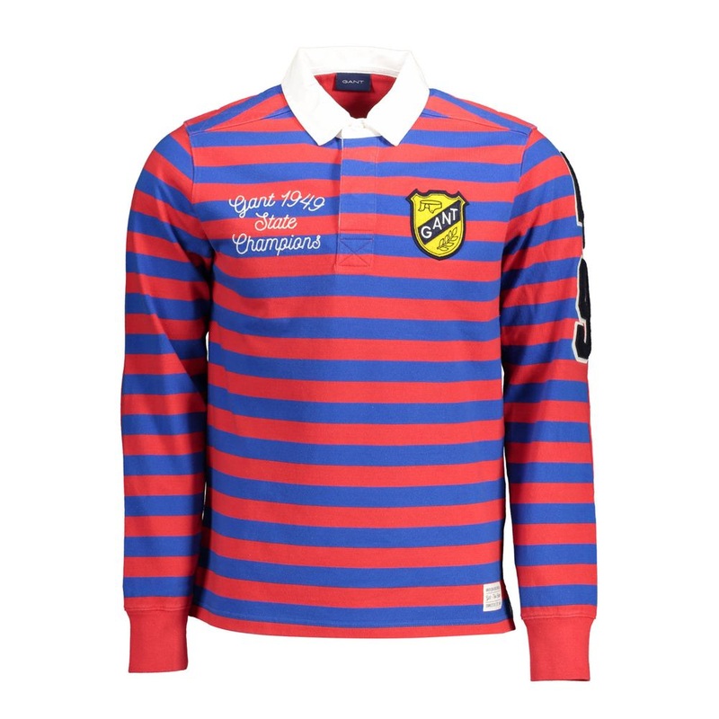 Gant Red Cotton Polo Shirt|S