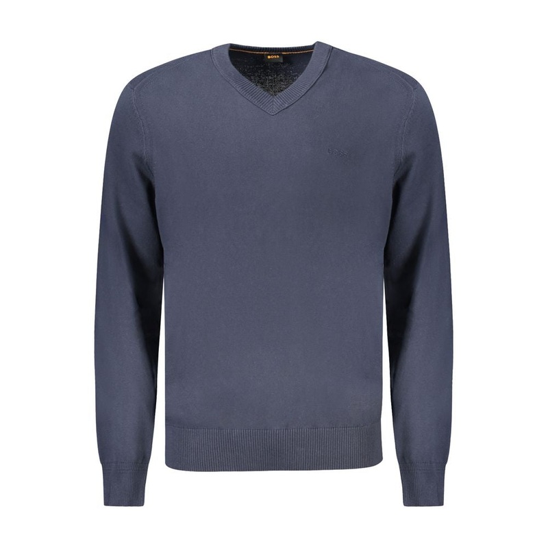 Hugo Boss Blue Cotton Sweater|S|3XL