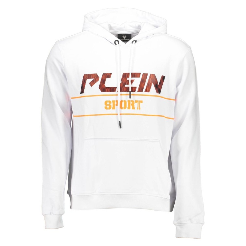 Plein Sport White Cotton Sweater