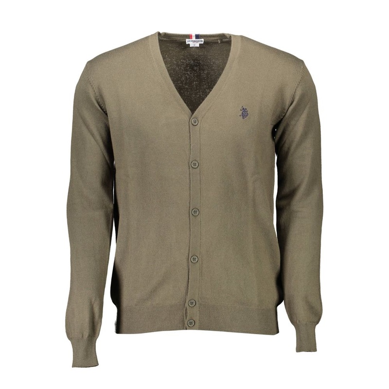 U.S. POLO ASSN. Green Cotton Sweater