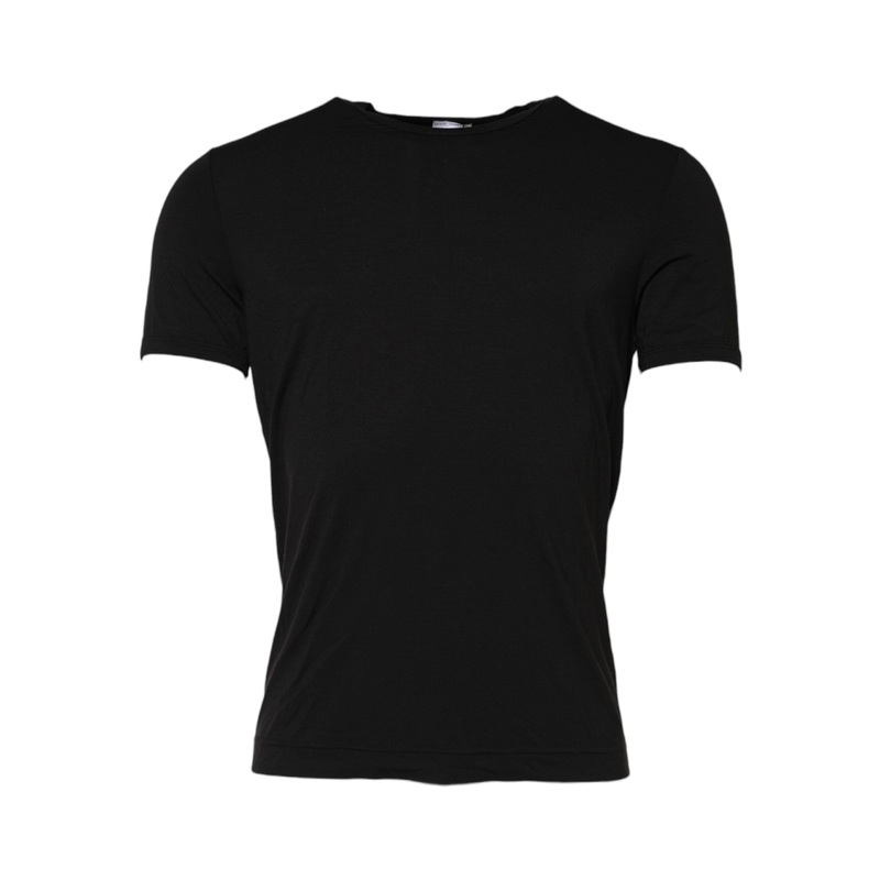 Dolce & Gabbana Black Modal Men Crew Neck Underwear T-shirt