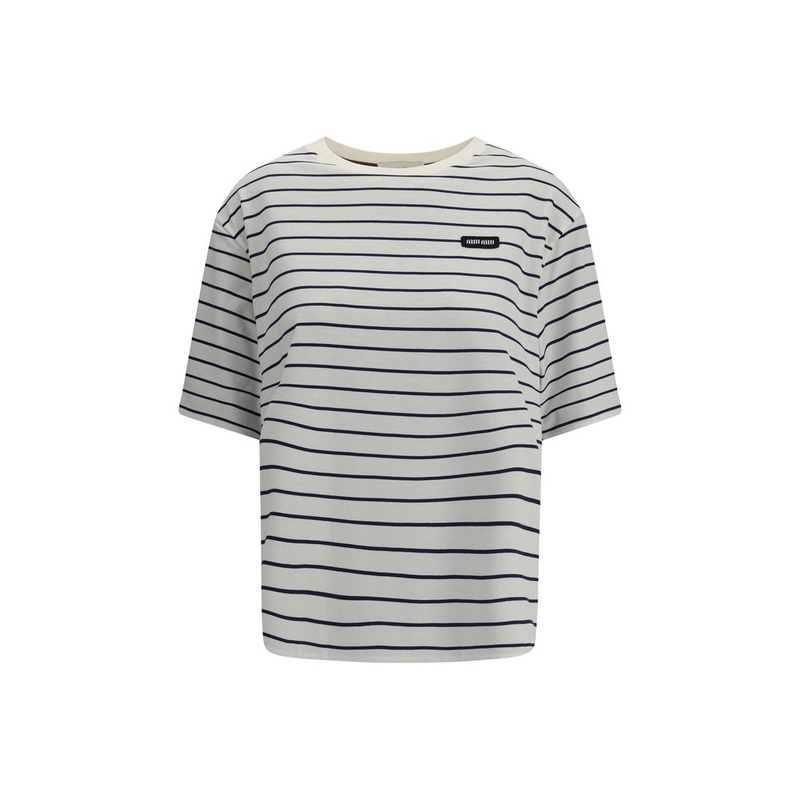 Miu Miu Striped T-Shirt|S