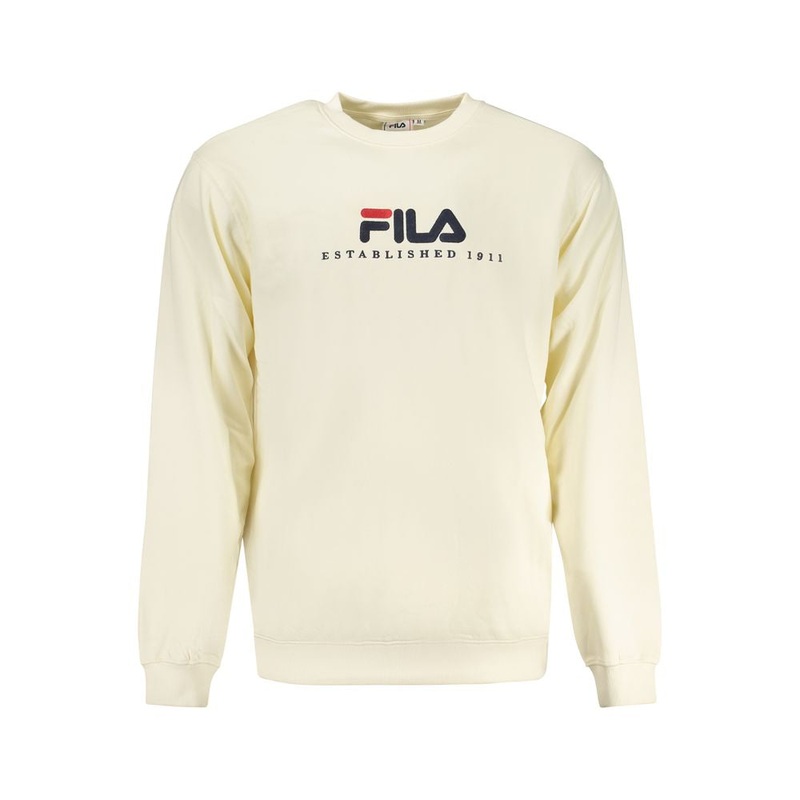 Fila Beige Cotton Men Sweater|XL