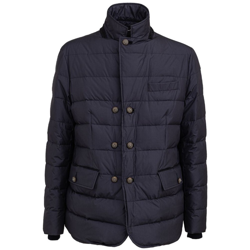 Dolce & Gabbana Blue Polyester Jackets & Coat