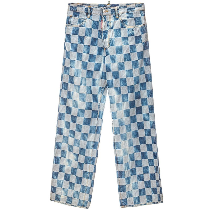 Dsquared Blue Cotton Relaxed Fit Jean