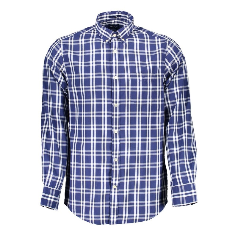 Gant Blue Cotton Men Shirt|S