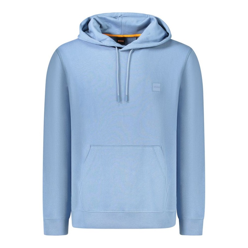 Hugo Boss Light Blue Cotton Men Sweater