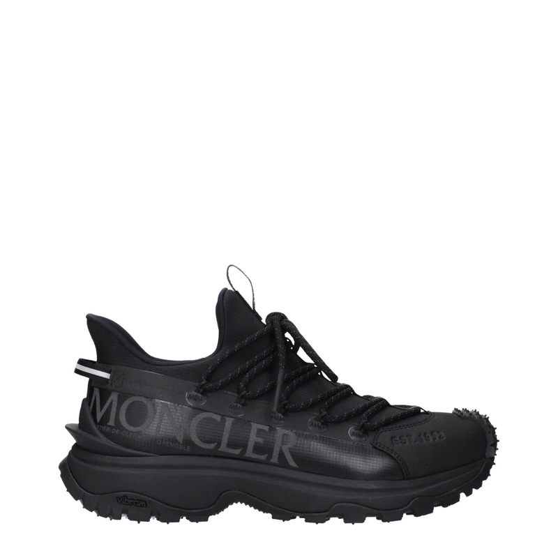Moncler Black Fabric Athletic Sneakers