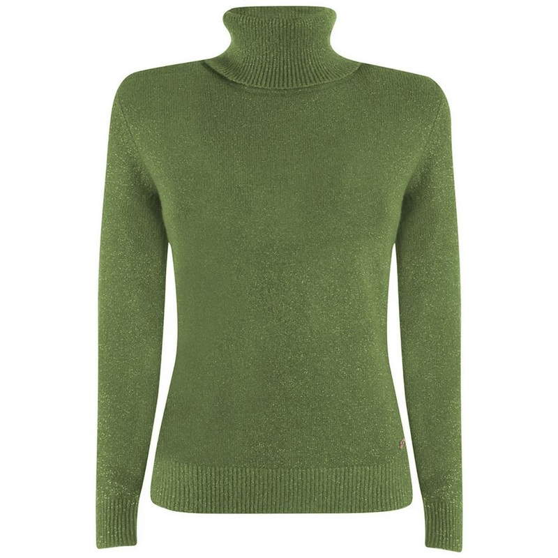 Yes Zee Green Viscose Sweater|XXL
