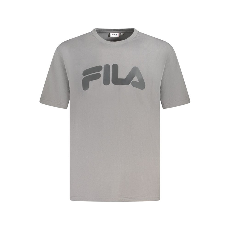 Fila Gray Cotton Men T-Shirt|S|XL|XXL