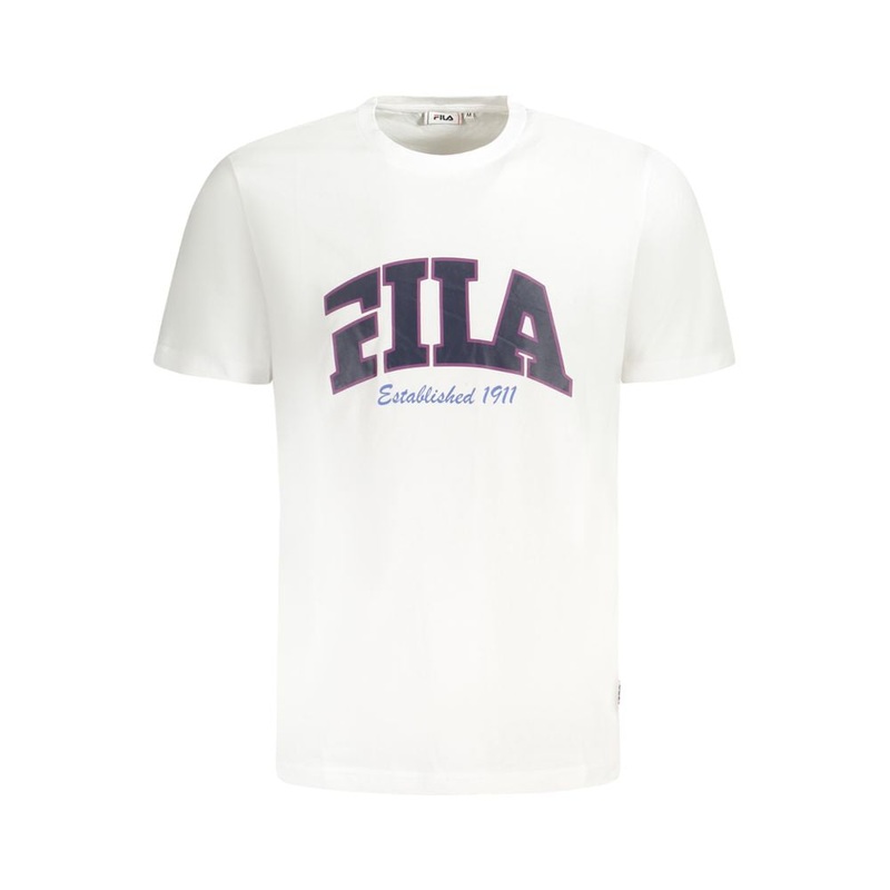 Fila White Cotton Men T-Shirt|S|M|XL|XXL|L