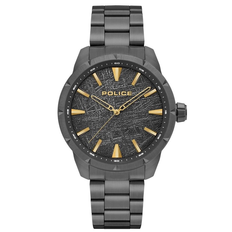 Police Black Stainless Steel Watch