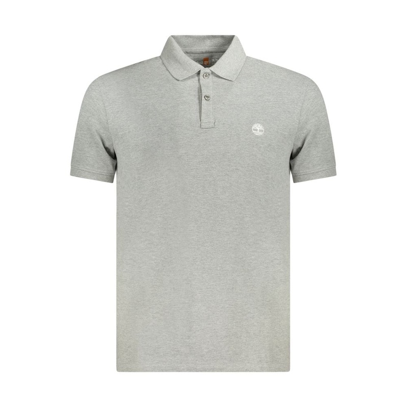 Timberland Gray Cotton Polo Shirt