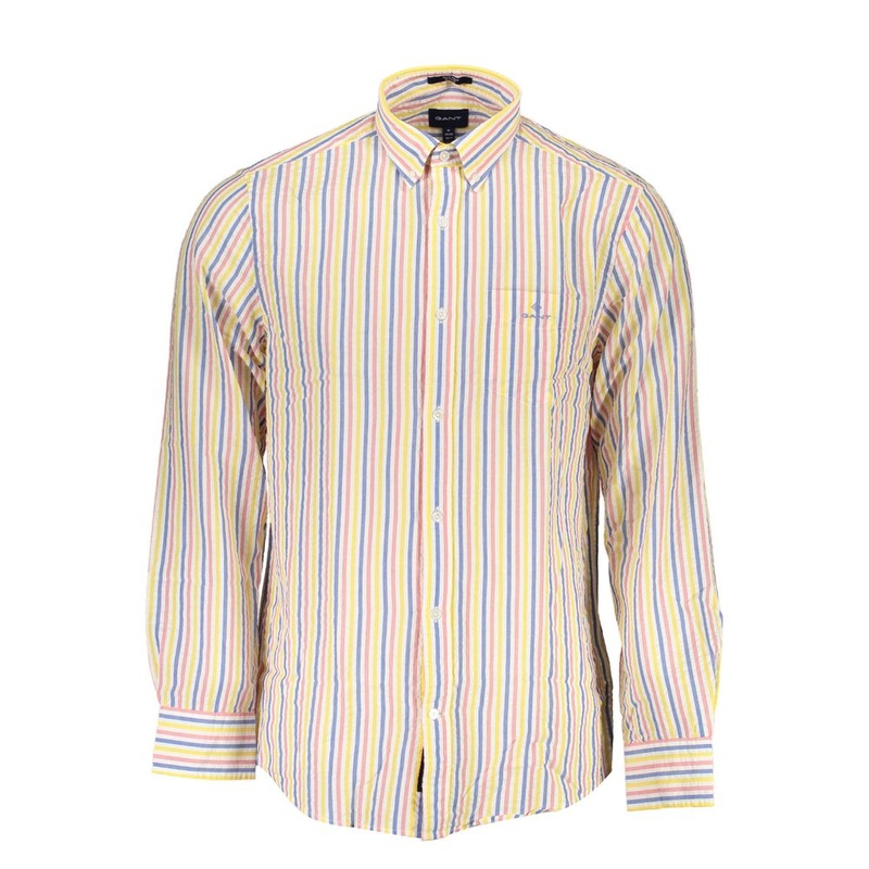 Gant White Cotton Men Shirt|S|M