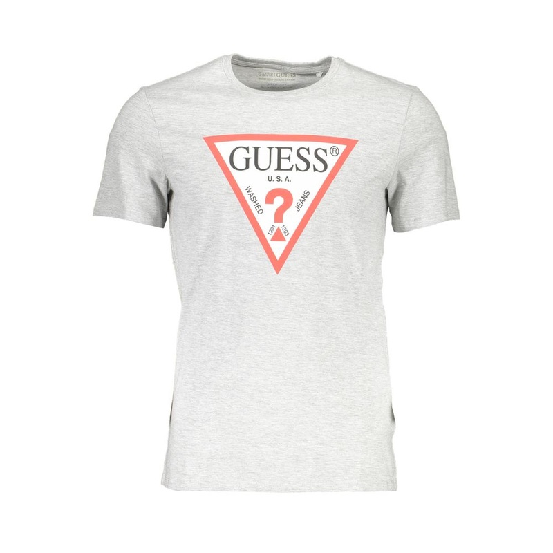 Guess Jeans Brown Cotton Men T-Shirt