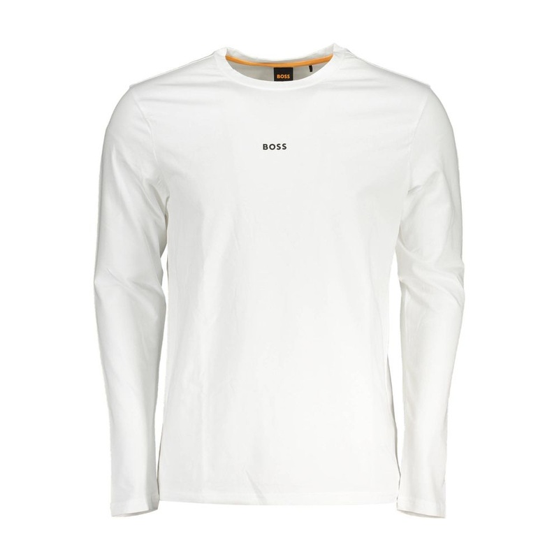 Hugo Boss White Cotton Men TShirt