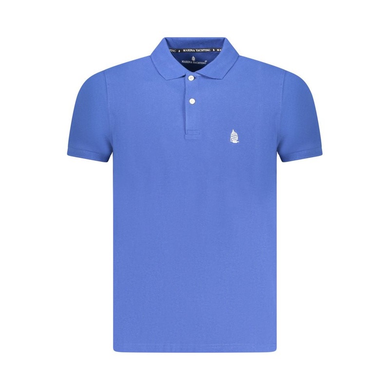Marina Yachting Blue Cotton Men Polo Shirt