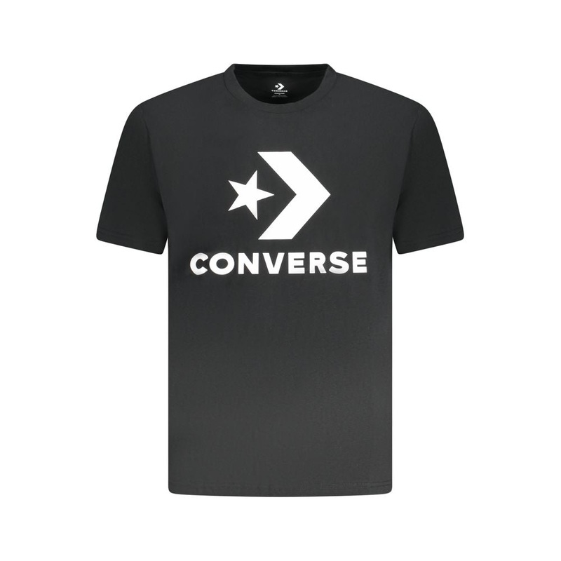 Converse Black Cotton Men T-Shirt