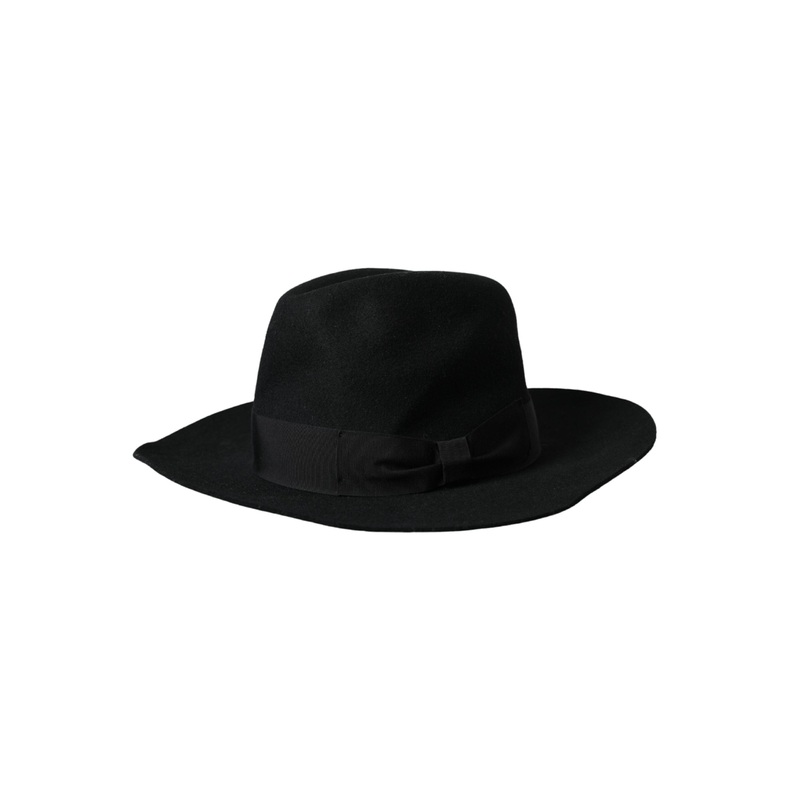 Dolce & Gabbana Black Rabbit Fedora Trilby Women Hat