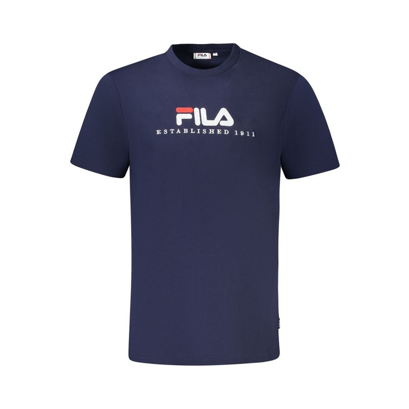 Fila Blue Cotton T-Shirt|S