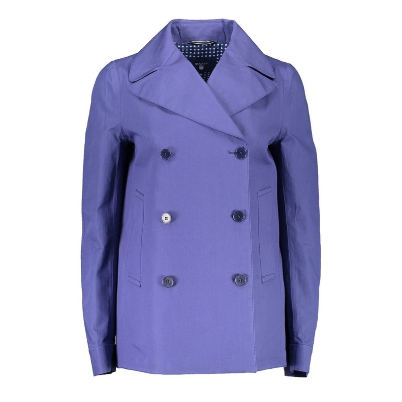 Gant Blue Cotton Jackets & Coat