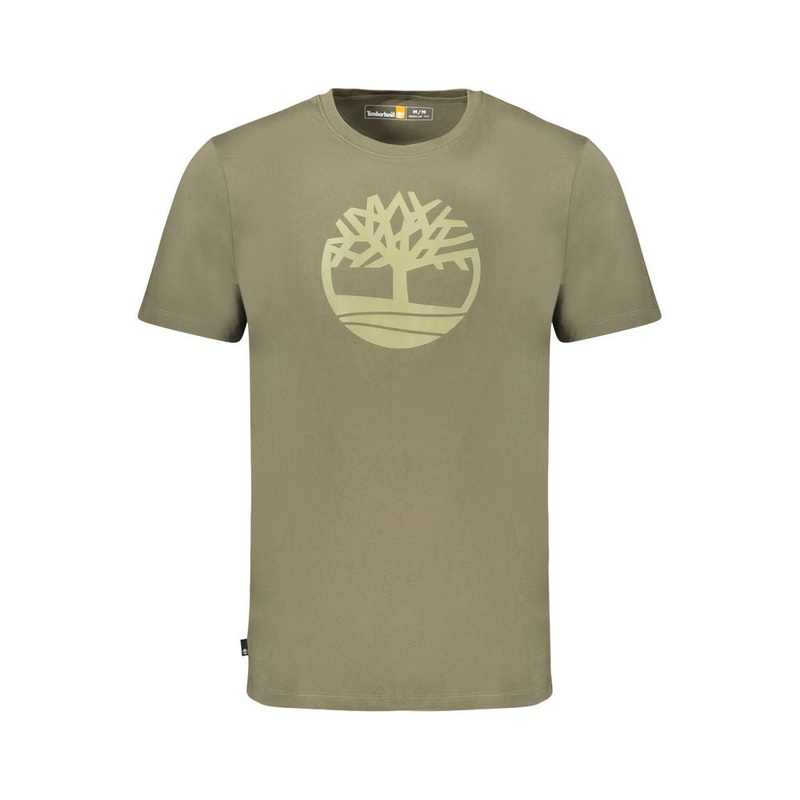 Timberland Green Cotton Men T-Shirt