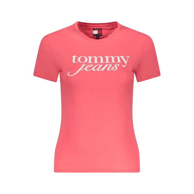 Tommy Hilfiger Pink Cotton Tops & T-Shirt