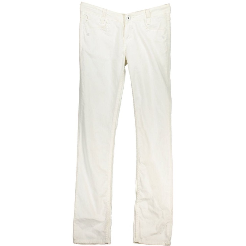 Blend White Cotton Jeans & Pant