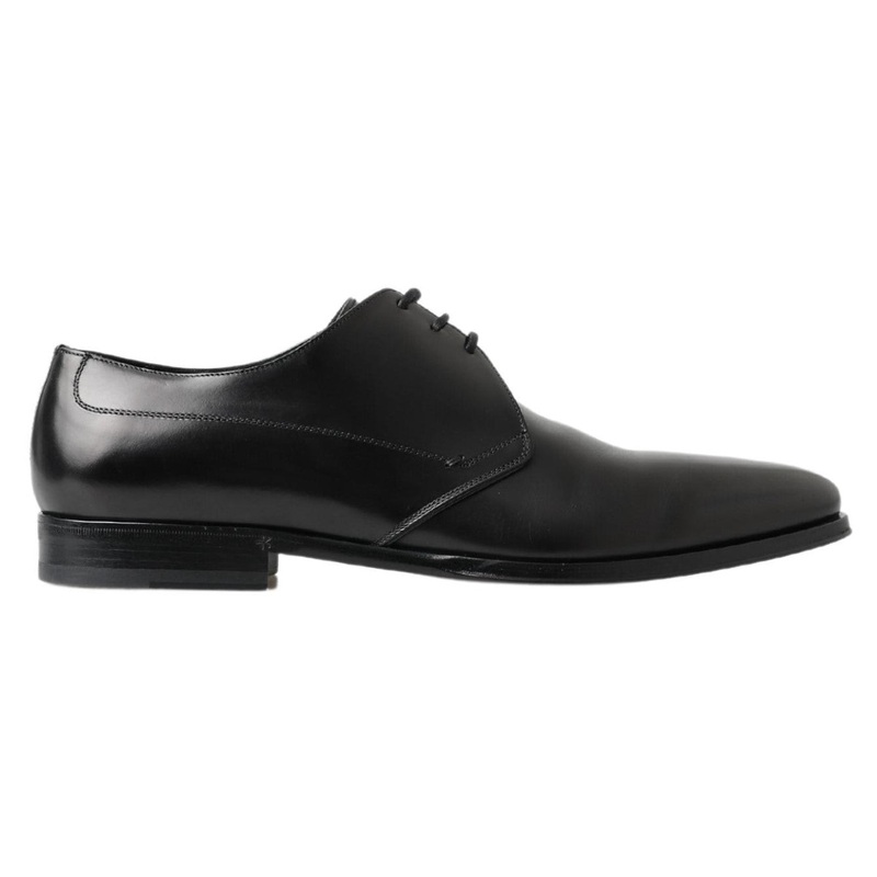 Dolce & Gabbana Black Derby Formal Dress Shoes