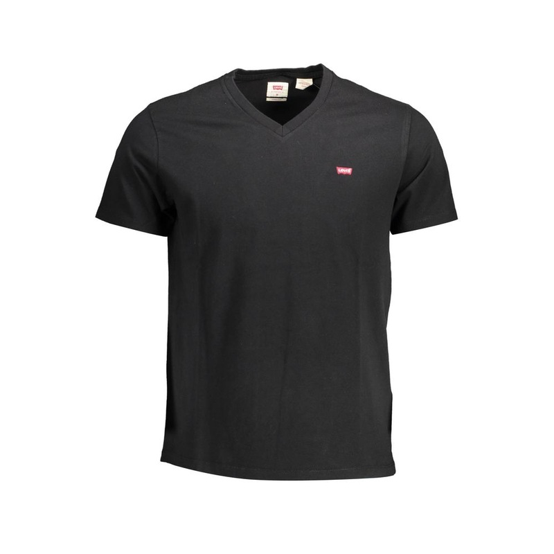 Levi’s Black Cotton Men T-Shirt