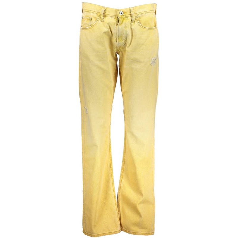 Meltin’Pot Yellow Cotton Jeans & Pant