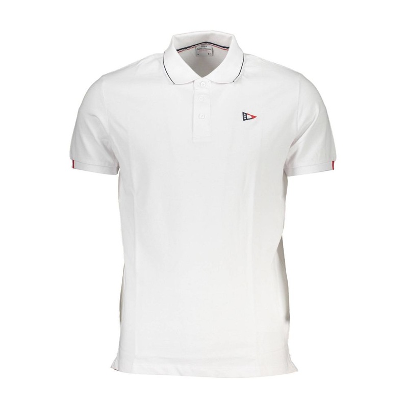 Scuola Nautica White Cotton Polo Shirt