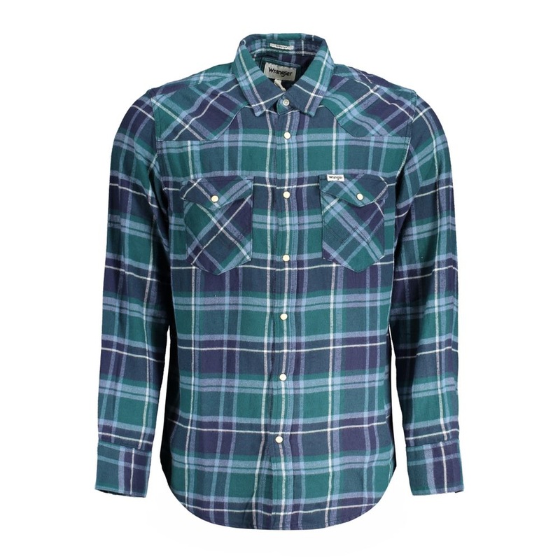 Wrangler Green Cotton Shirt|S|M