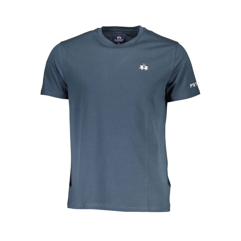 La Martina Blue Cotton T-Shirt