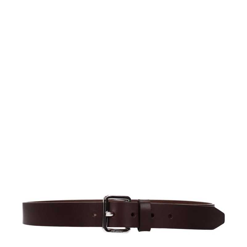 Neil Barrett Brown Leather Regular Belts