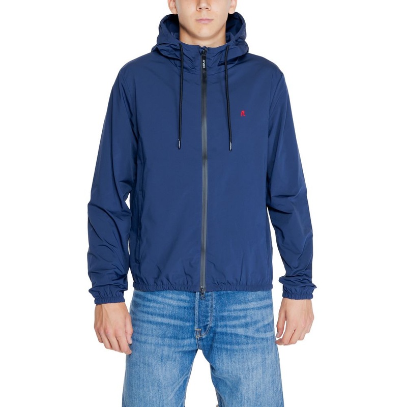 Replay Blue Polyamide Jackets & Coat