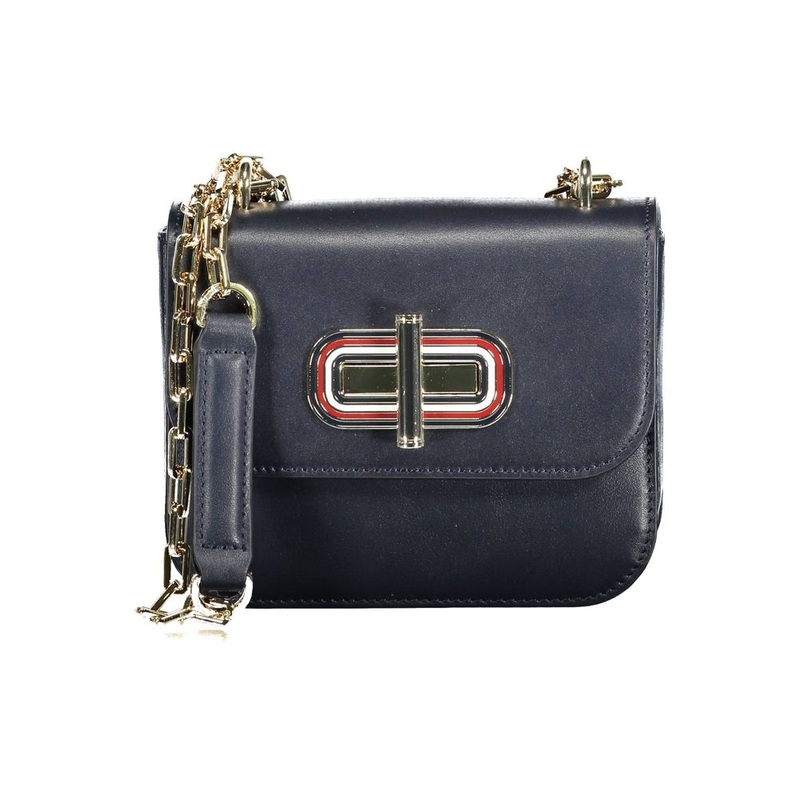 Tommy Hilfiger Blue Leather Handbag