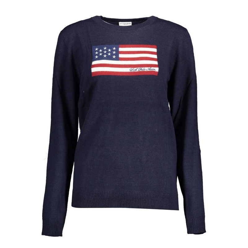 U.S. POLO ASSN. Blue Nylon Sweater