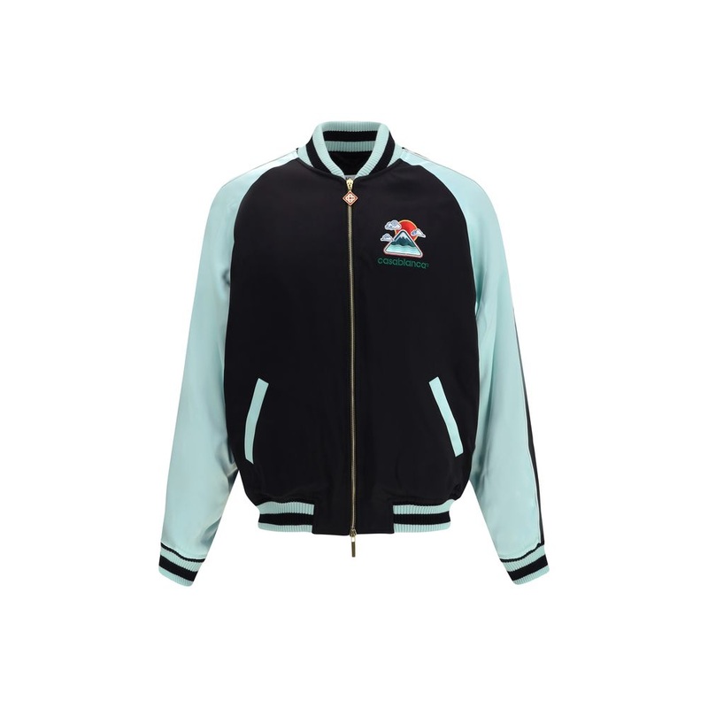 Casablanca Two-tone satin bomber Jacket